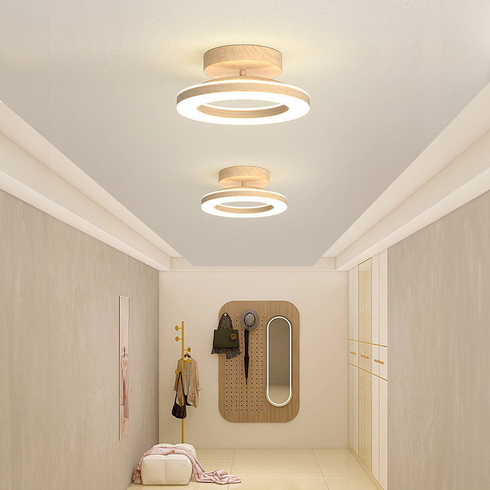 Modern Round LED Ceiling Light for Hallway – Stylish Acrylic Fixture