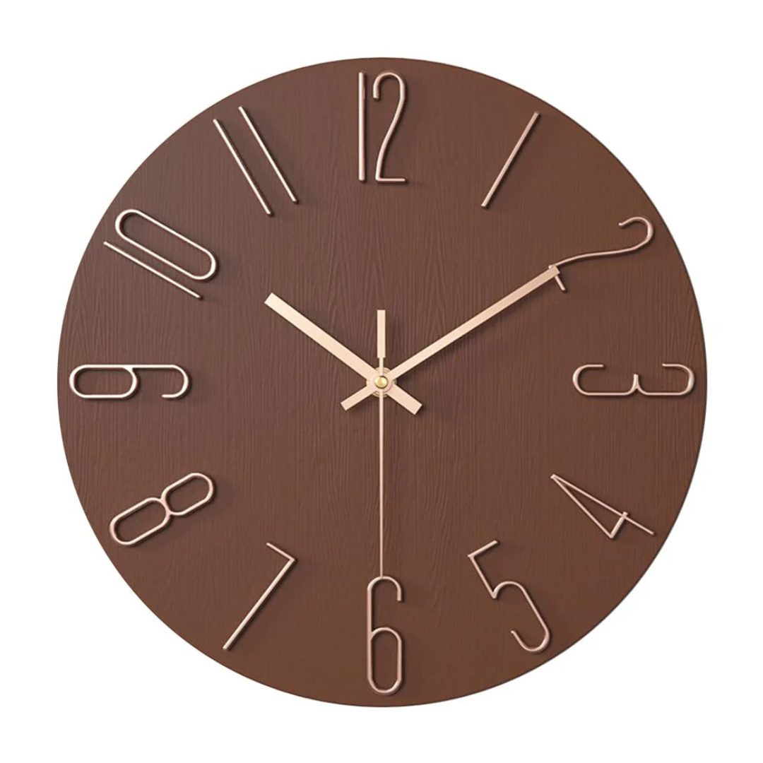 Modern Wall Clock Decor – Elegant Minimalist Design for Living Room 2