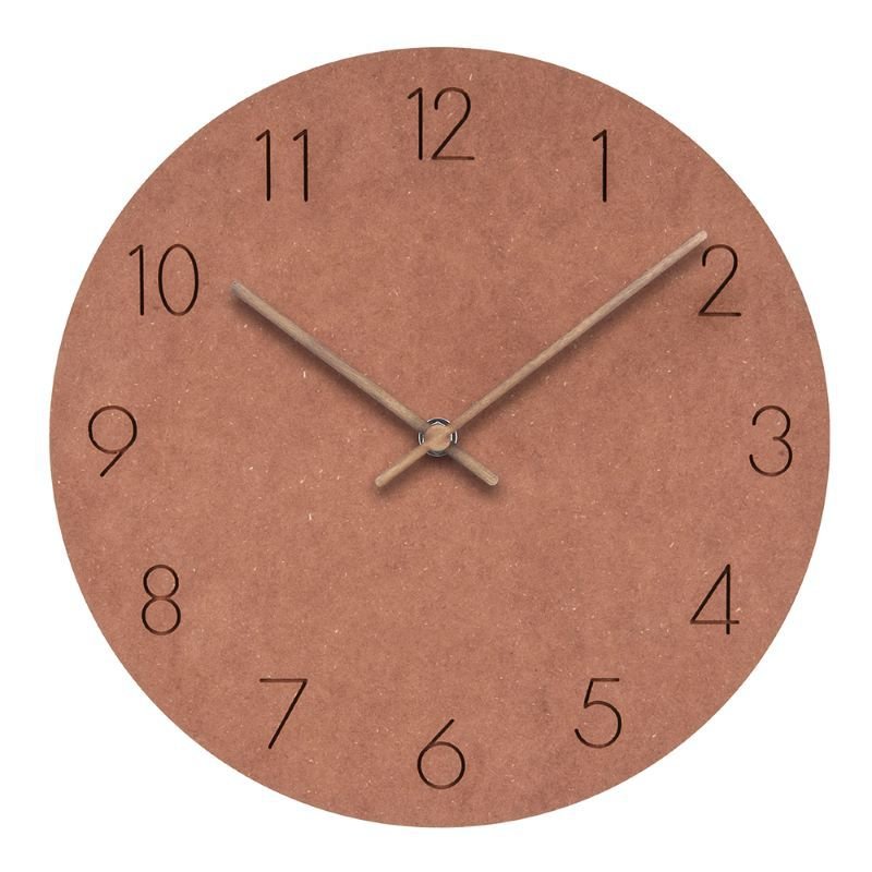 Silent Scandinavian Wall Clock – Natural Wood Design for Peaceful Interiors