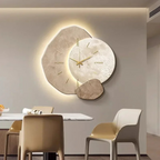 Elegant Wall Clock with Soft LED Accent Lighting