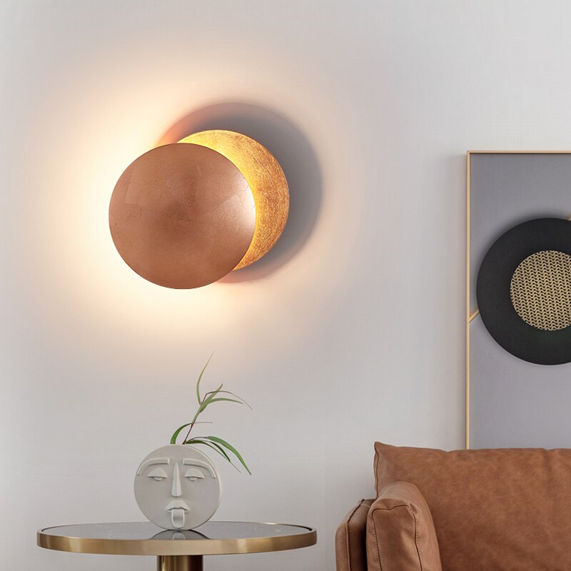 Minimalist Solar Eclipse Wall Lamp – Modern Home Accent