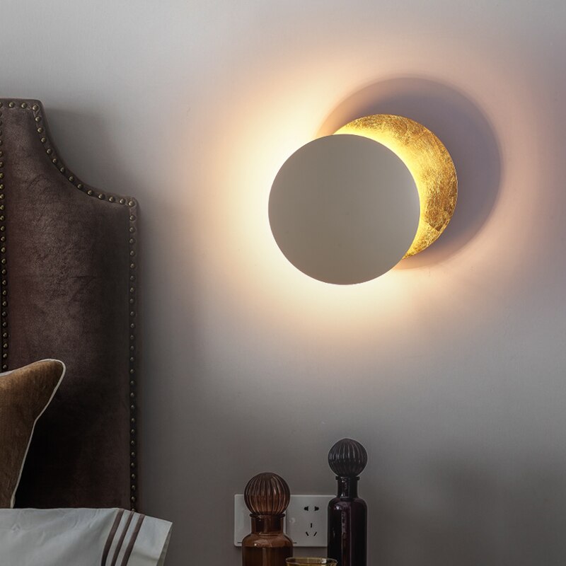 Minimalist Solar Eclipse Wall Lamp – Modern Home Accent
