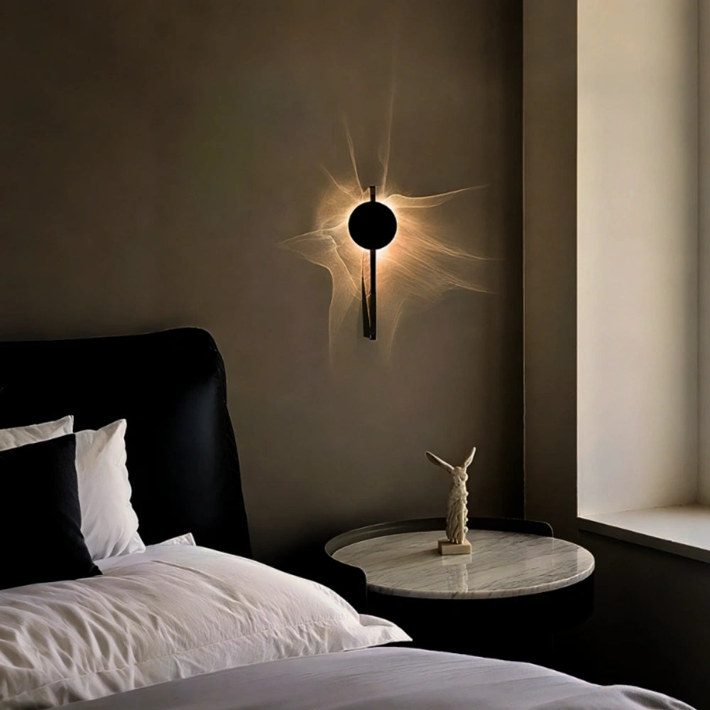 Modern Wall Lamp Sconce with Adjustable Ripple Light for Home Decor