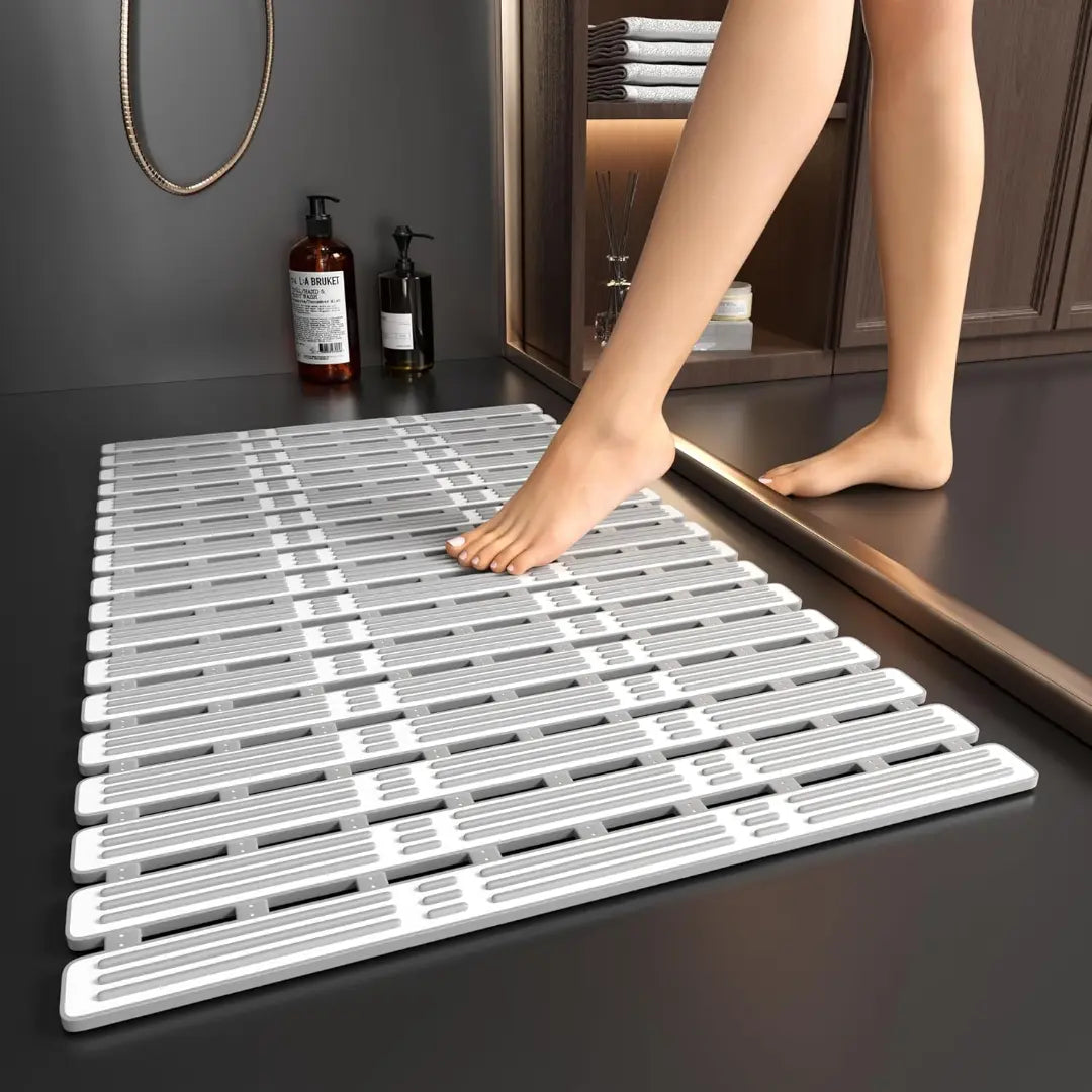 Non Slip Shower Mat – Anti-Mould TPE Bath Mat with Suction Cups
