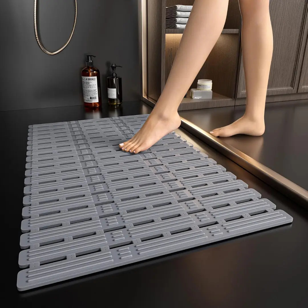 Non Slip Shower Mat – Anti-Mould TPE Bath Mat with Suction Cups