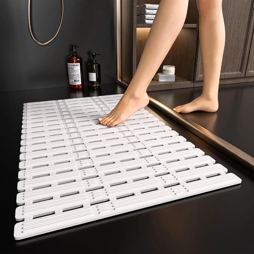 Non Slip Shower Mat – Anti-Mould TPE Bath Mat with Suction Cups