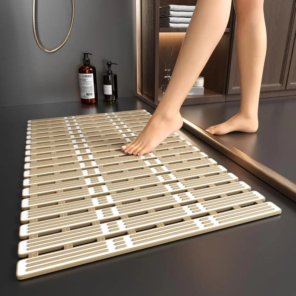 Non Slip Shower Mat – Anti-Mould TPE Bath Mat with Suction Cups