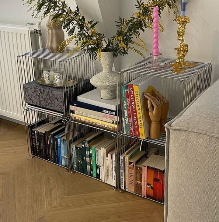 Modern Minimalist Metal Floating Shelf – Nordic Geometric Elegance for Modern Spaces