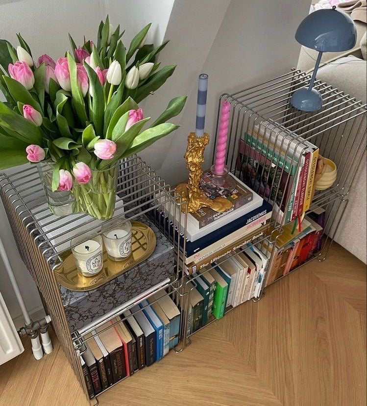 Modern Minimalist Metal Floating Shelf – Nordic Geometric Elegance for Modern Spaces