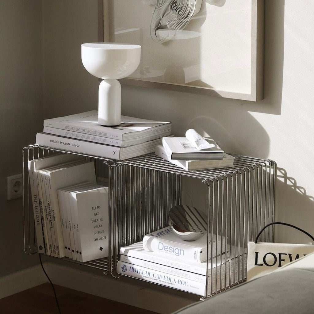Modern Minimalist Metal Floating Shelf – Nordic Geometric Elegance for Modern Spaces