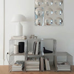 Modern Minimalist Metal Floating Shelf – Nordic Geometric Elegance for Modern Spaces