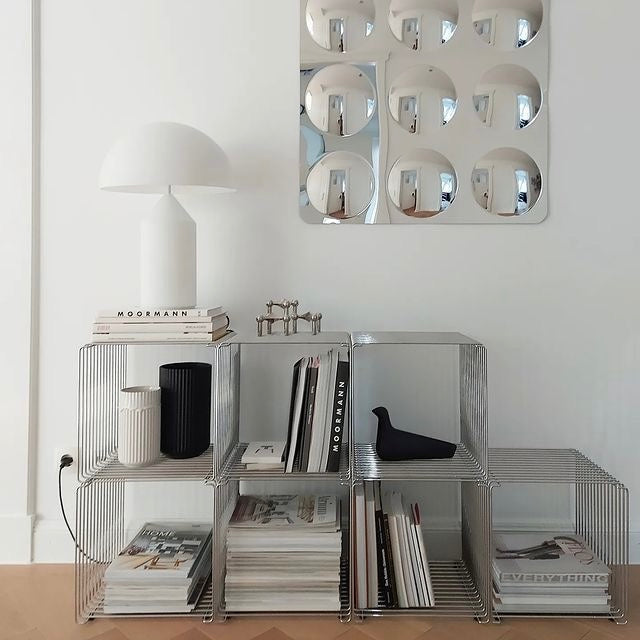 Modern Minimalist Metal Floating Shelf – Nordic Geometric Elegance for Modern Spaces