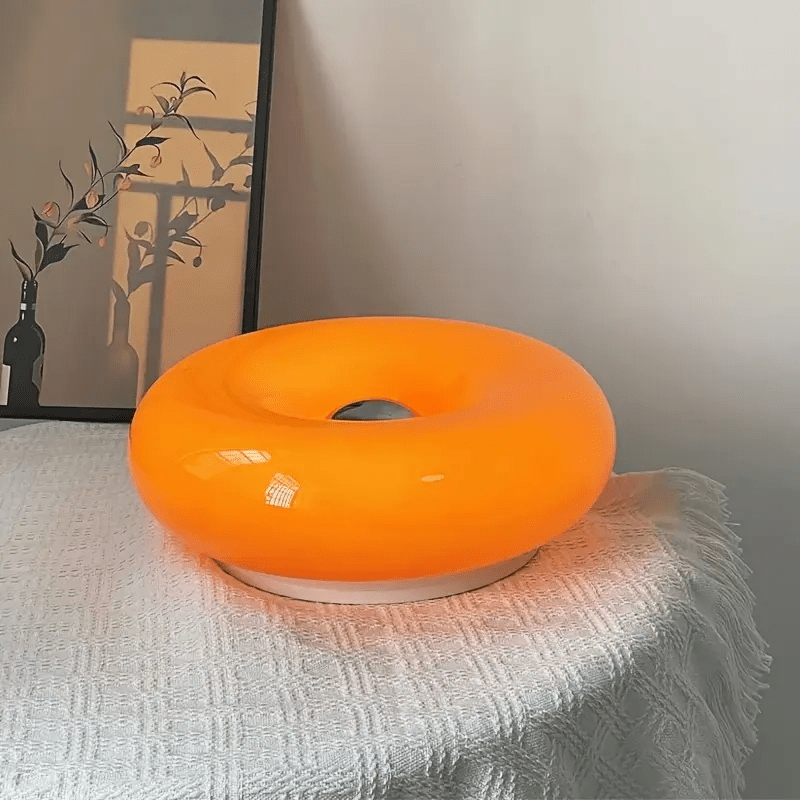 Vintage Donut Table Lamp – Retro-Inspired LED Table Light