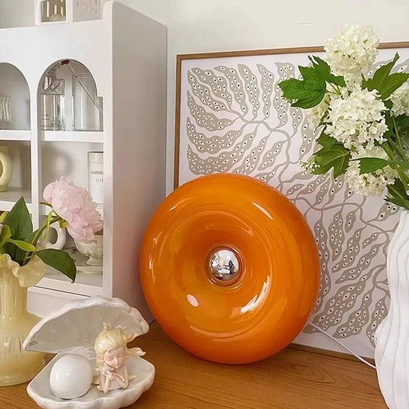 Vintage Donut Table Lamp – Retro-Inspired LED Table Light