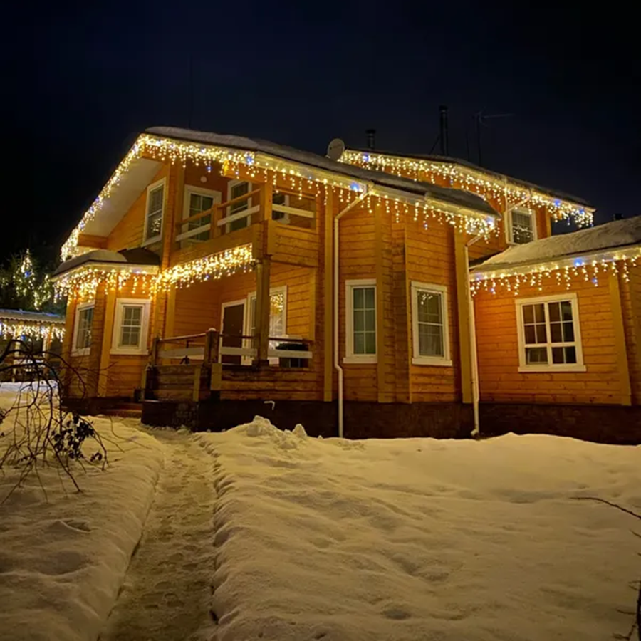 Magical Christmas Curtain Lights – LED Outdoor Decoration