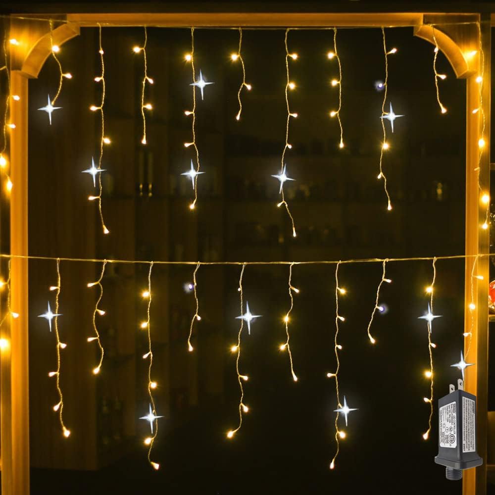 Magical Christmas Curtain Lights – LED Outdoor Decoration