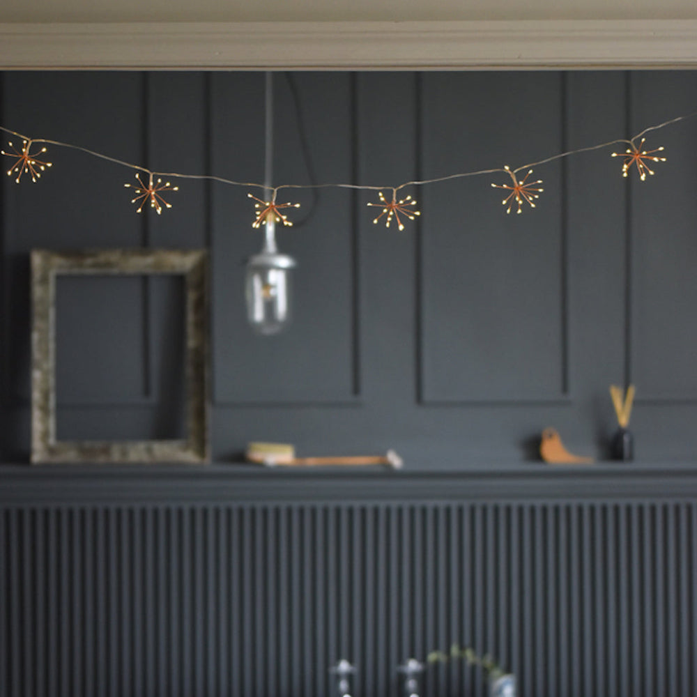 Starburst Copper String Lights – Sparkling Elegance for Any Occasion