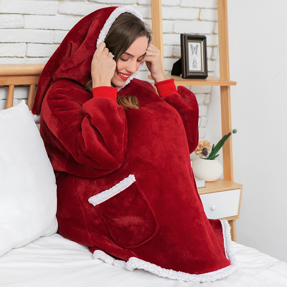 Winter Oversized Hoodie Blanket – Soft, Cozy, and Perfect for Cold Days