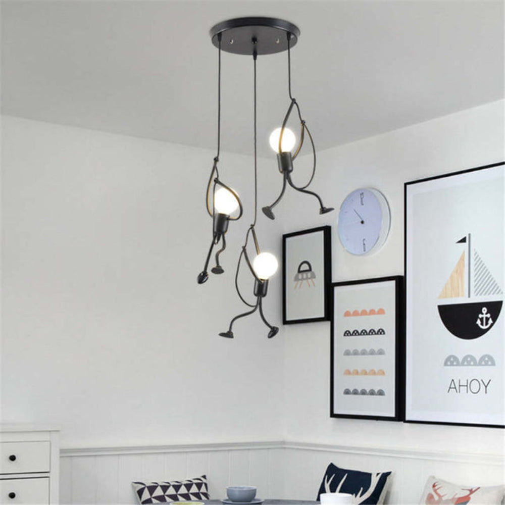 Retro Character LED Ceiling Light – Fun & Nostalgic Design