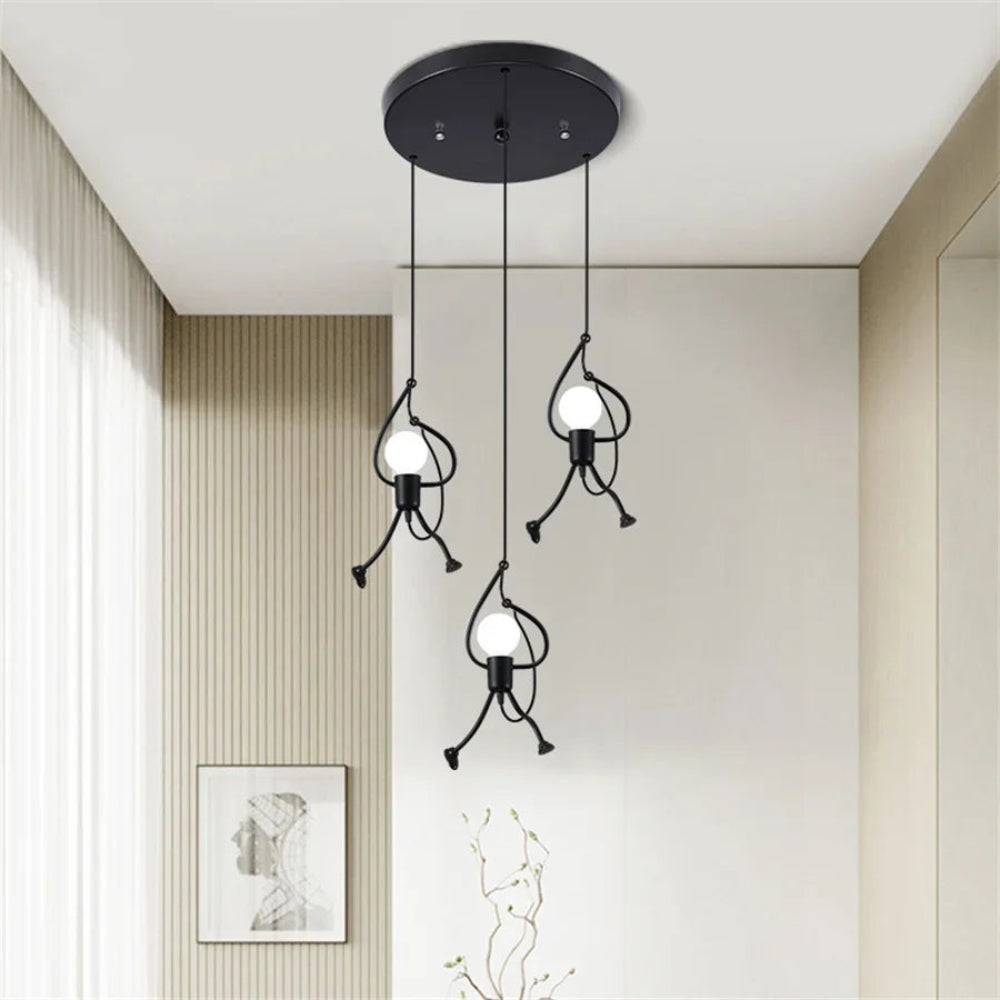 Retro Character LED Ceiling Light – Fun & Nostalgic Design