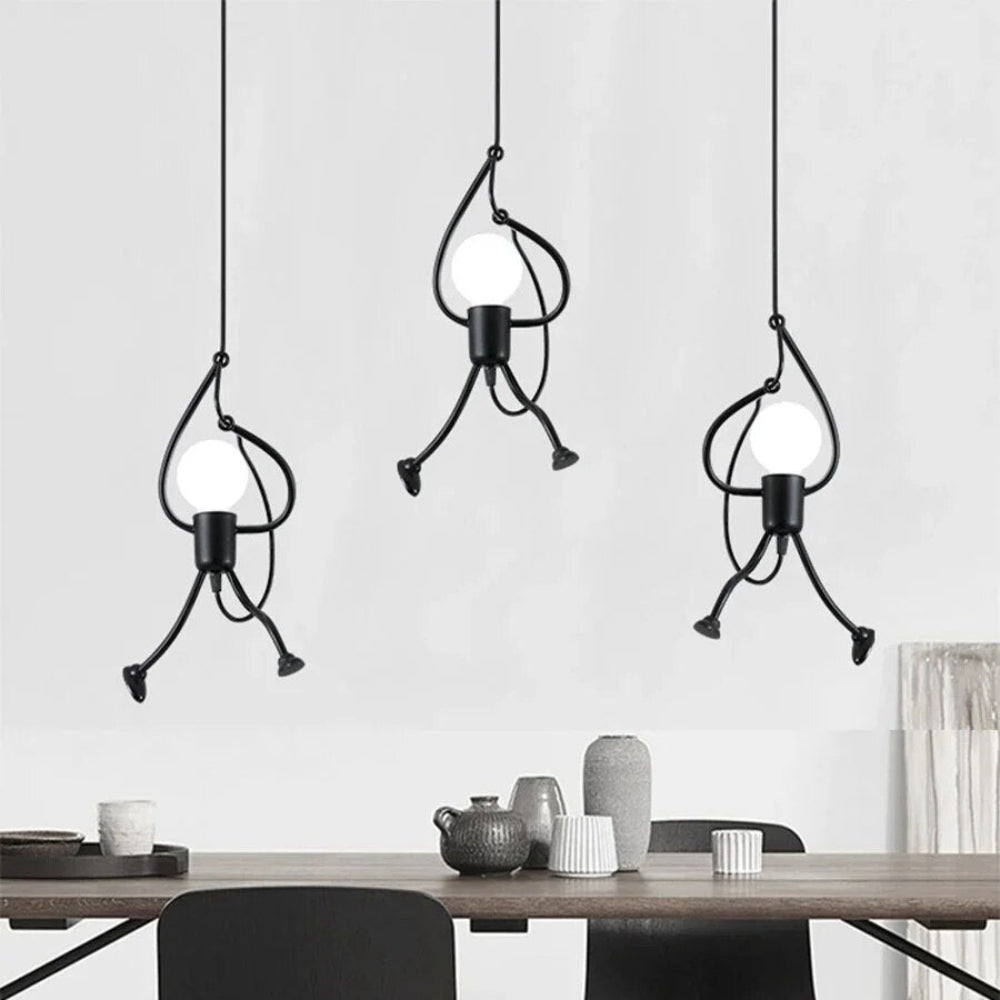 Retro Character LED Ceiling Light – Fun & Nostalgic Design
