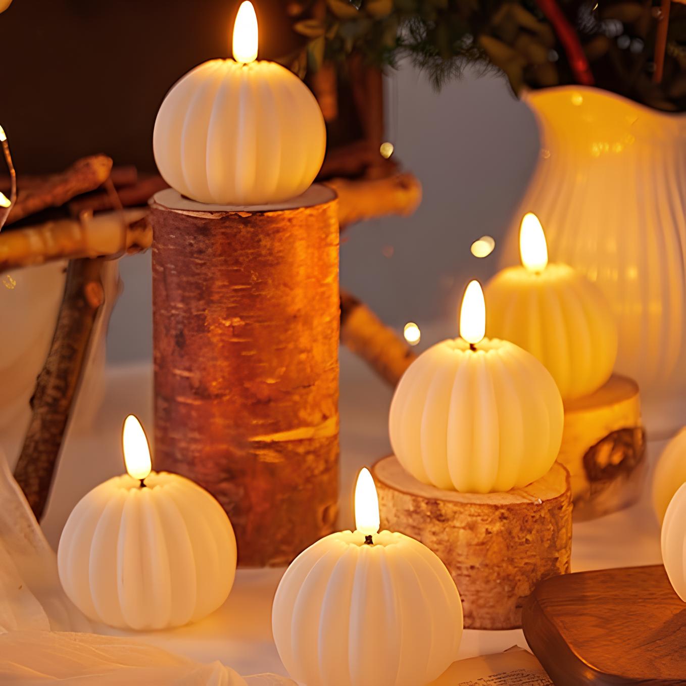 Flameless Block Candles – Elegant Ambiance Without the Flame