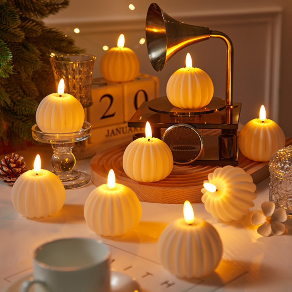 Flameless Block Candles – Elegant Ambiance Without the Flame
