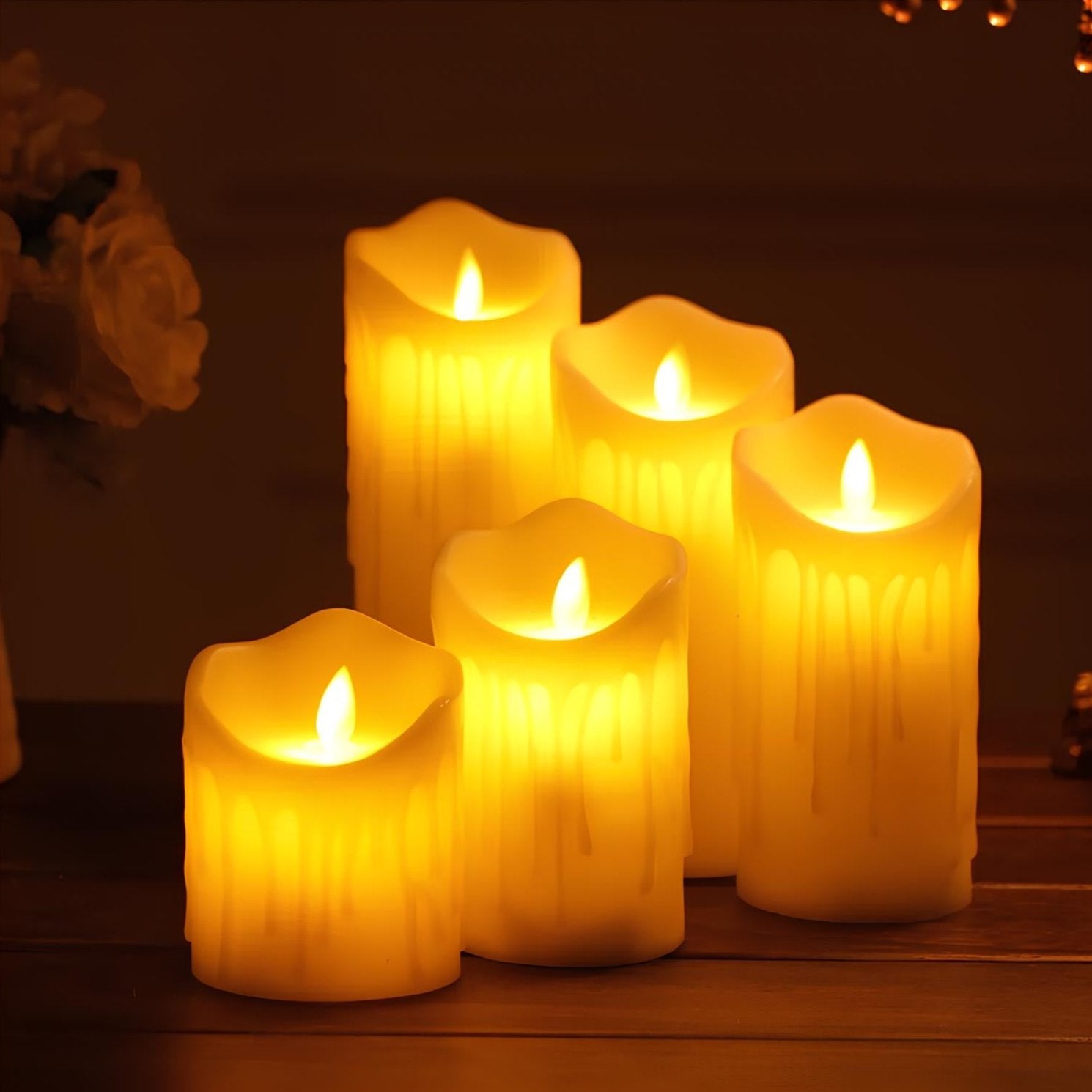 Flameless Block Candles – Elegant Ambiance Without the Flame