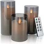 Flameless Candle 3-Piece Set – A Tranquil Glow Without the Flame
