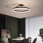 Scandinavian LED Flush Mount Ceiling Light – Minimalist Design for Bedrooms 0