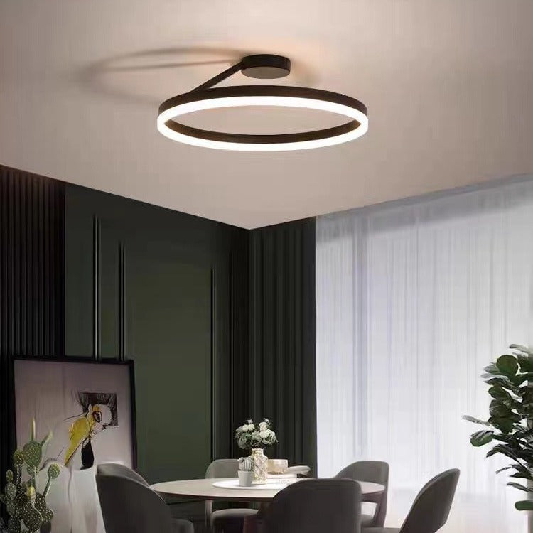 Scandinavian LED Flush Mount Ceiling Light – Minimalist Design for Bedrooms 0