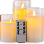 Flameless Candle 3-Piece Set – A Tranquil Glow Without the Flame