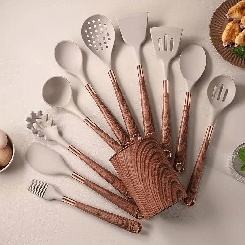 Silicone Kitchen Tools Set – Heat-Resistant Utensils for Easy Cooking 0