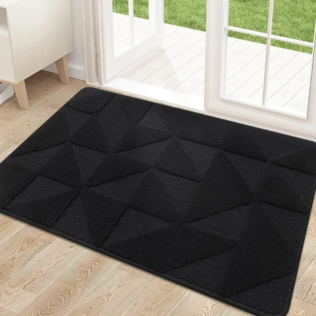 Soft Dirt Trapper Door Mat – Non-Slip Machine Washable Entrance Rug