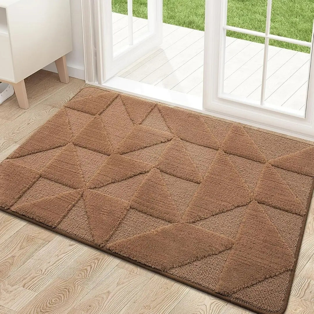 Soft Dirt Trapper Door Mat – Non-Slip Machine Washable Entrance Rug