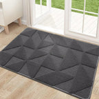 Soft Dirt Trapper Door Mat – Non-Slip Machine Washable Entrance Rug