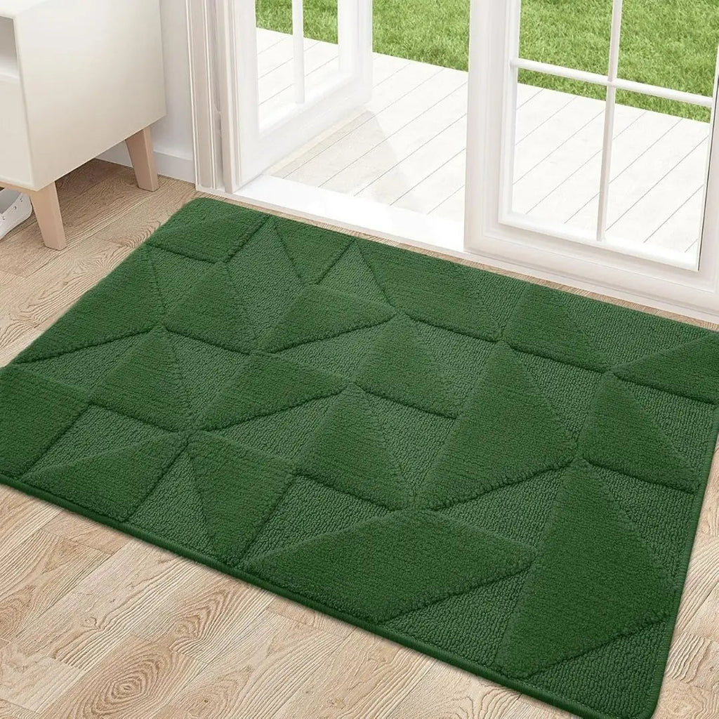Soft Dirt Trapper Door Mat – Non-Slip Machine Washable Entrance Rug
