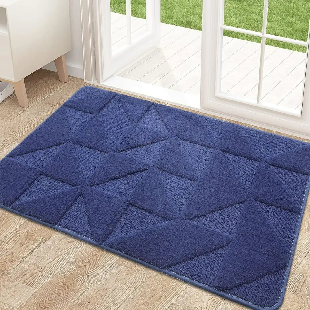 Soft Dirt Trapper Door Mat – Non-Slip Machine Washable Entrance Rug