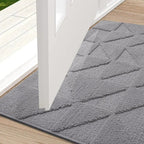 Soft Dirt Trapper Door Mat – Non-Slip Machine Washable Entrance Rug