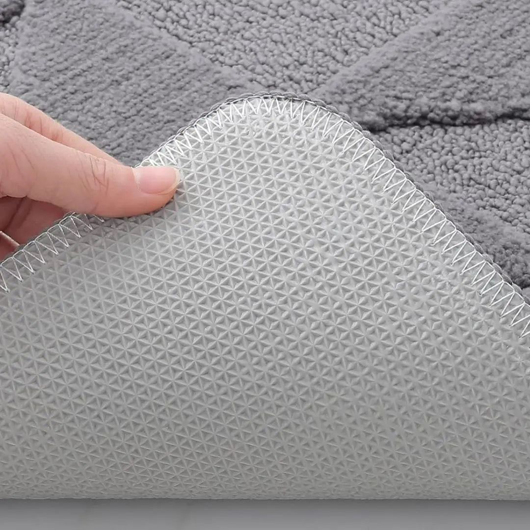 Soft Dirt Trapper Door Mat – Non-Slip Machine Washable Entrance Rug