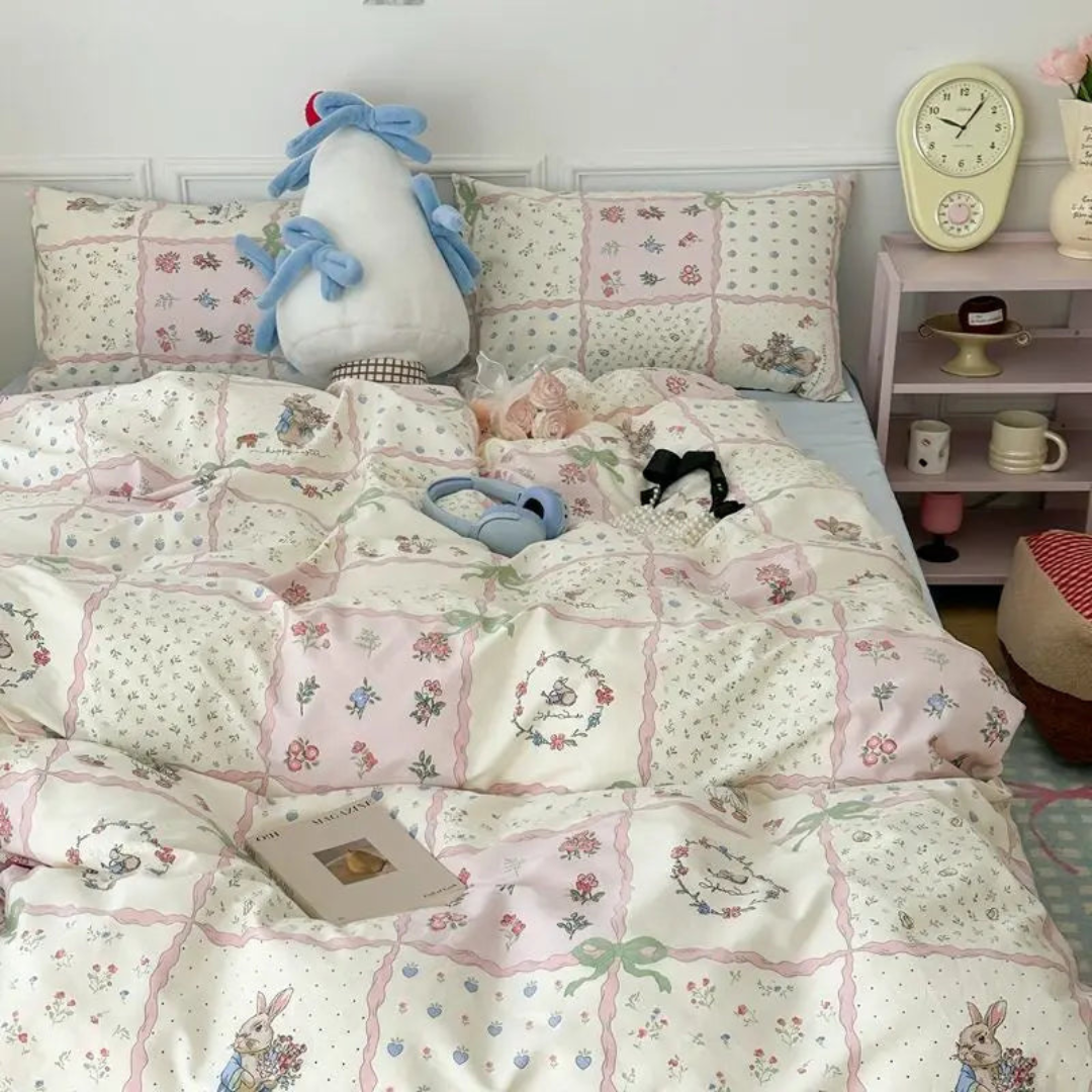 Soft Floral Bed Cover – Luxurious Bedding for Elegant Bedroom Decor 4