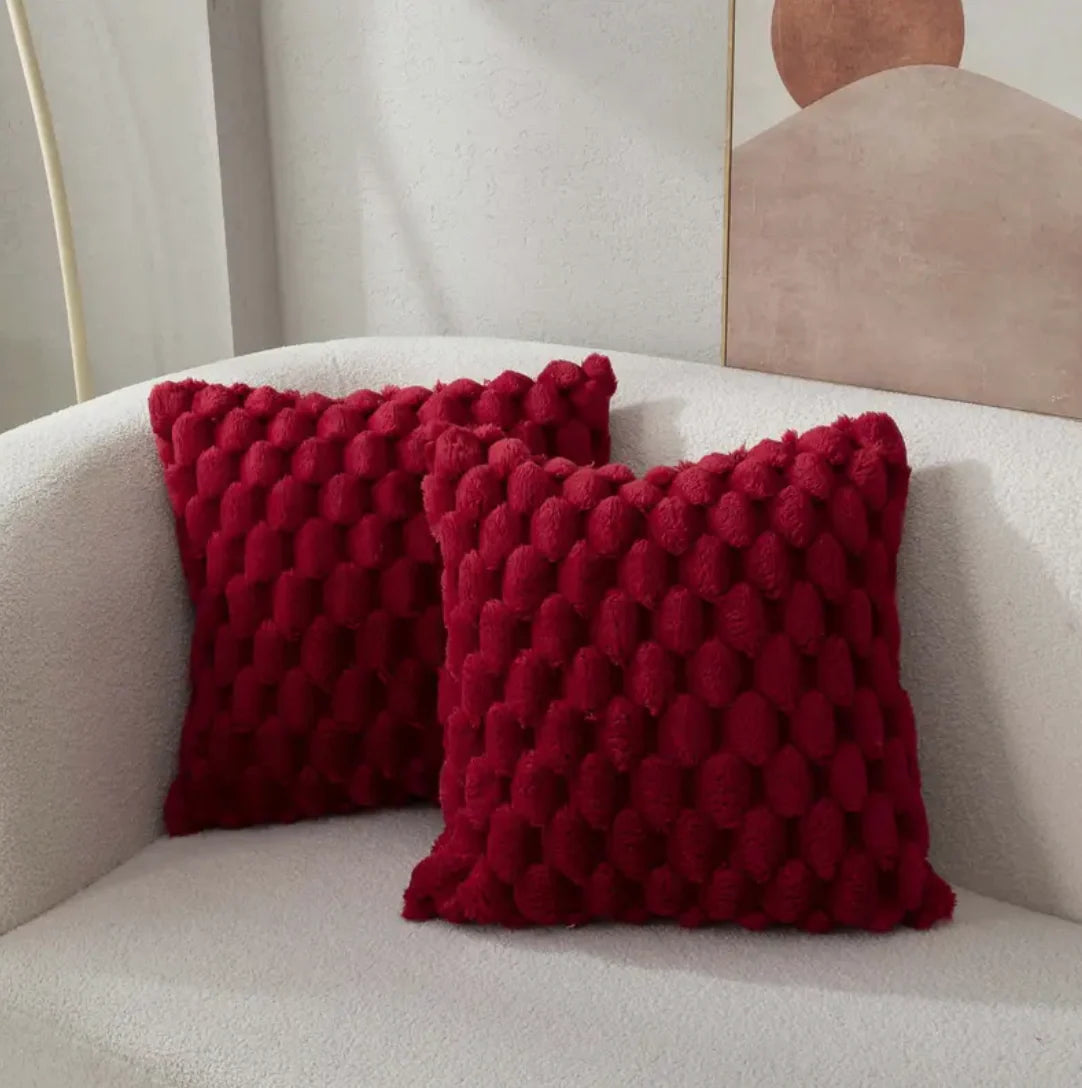 Soft Plush Cushion with Fluffy Cover – 40x40 cm