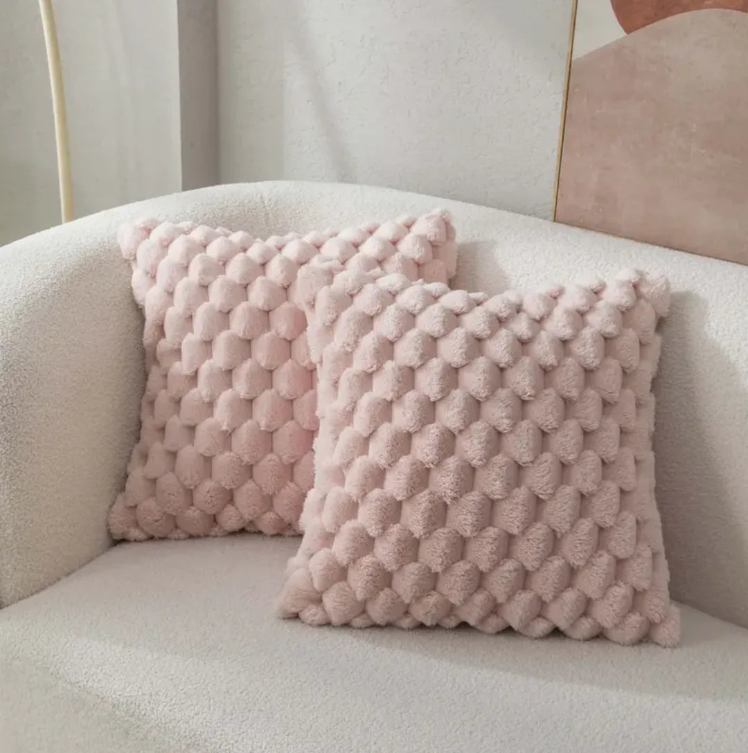 Soft Plush Cushion with Fluffy Cover – 40x40 cm