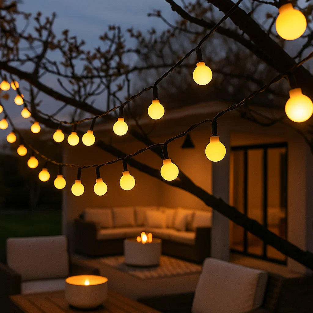 Solar-Powered Outdoor Fairy Lights – Illuminate Your Garden Naturally