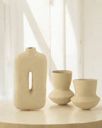 Square Papermache Plant Pot – 50 cm Natural Tone