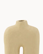 Square Papermache Plant Pot – 50 cm Natural Tone