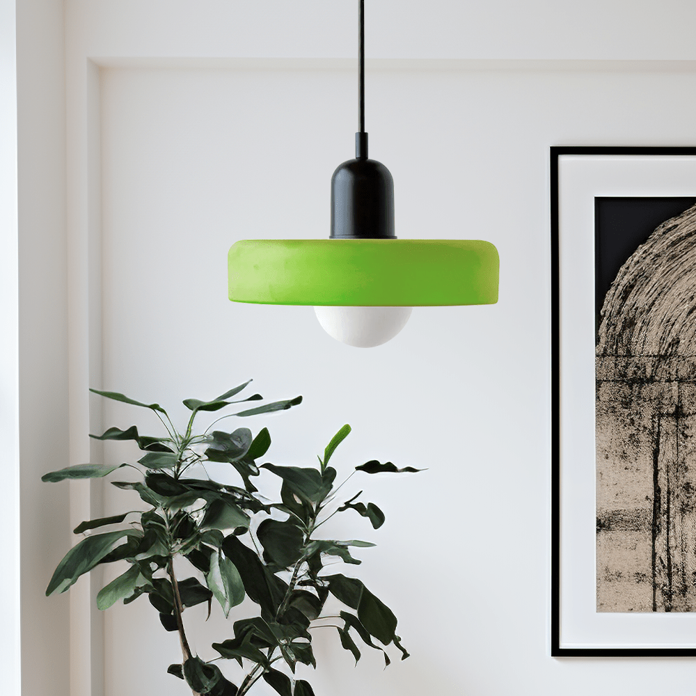 Stained Glass Pendant Light – Adjustable Modern Ceiling Fixture for Kitchen 11