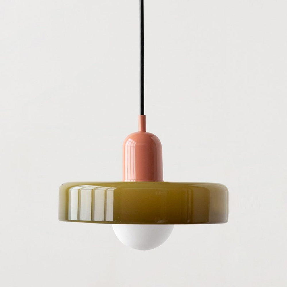 Stained Glass Pendant Light – Adjustable Modern Ceiling Fixture for Kitchen 4