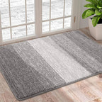 Soft Washable Indoor Door Mat - Super Absorbent Non-Slip Rug