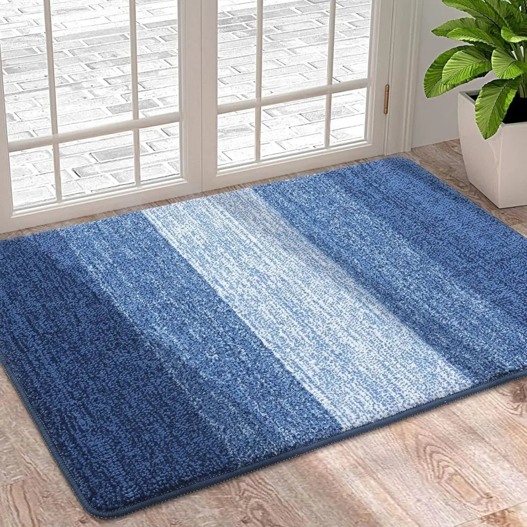 Soft Washable Indoor Door Mat - Super Absorbent Non-Slip Rug